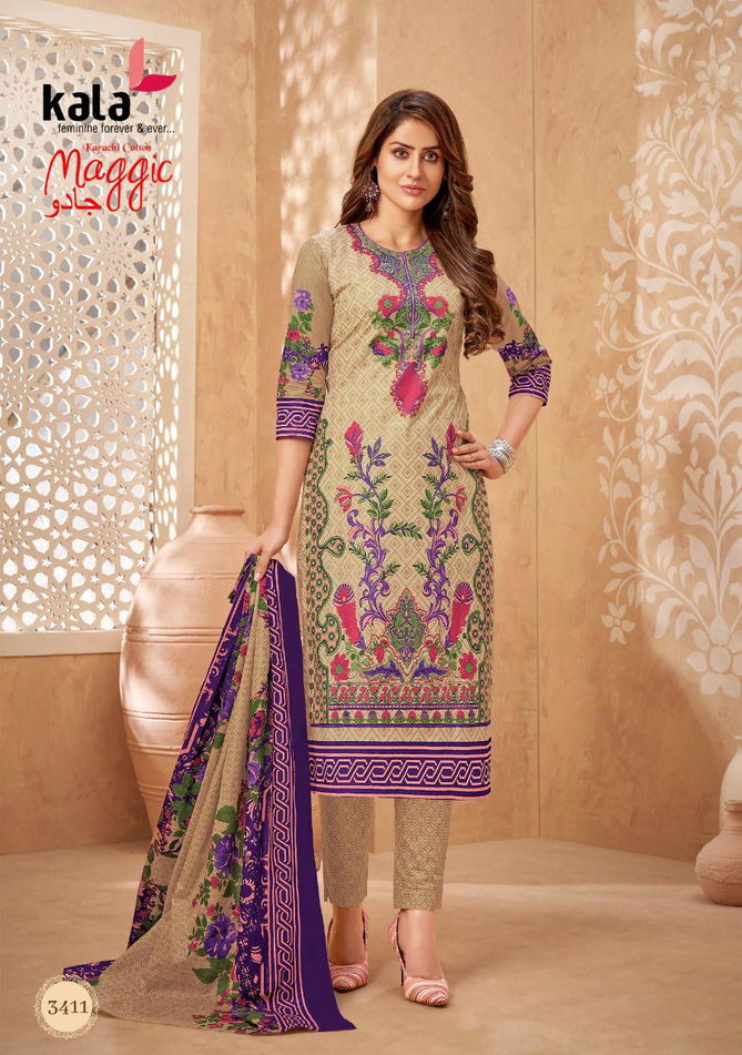 Kala Maggic 15 Karachi Cotton Regular Wear Printed Dress Material Collection